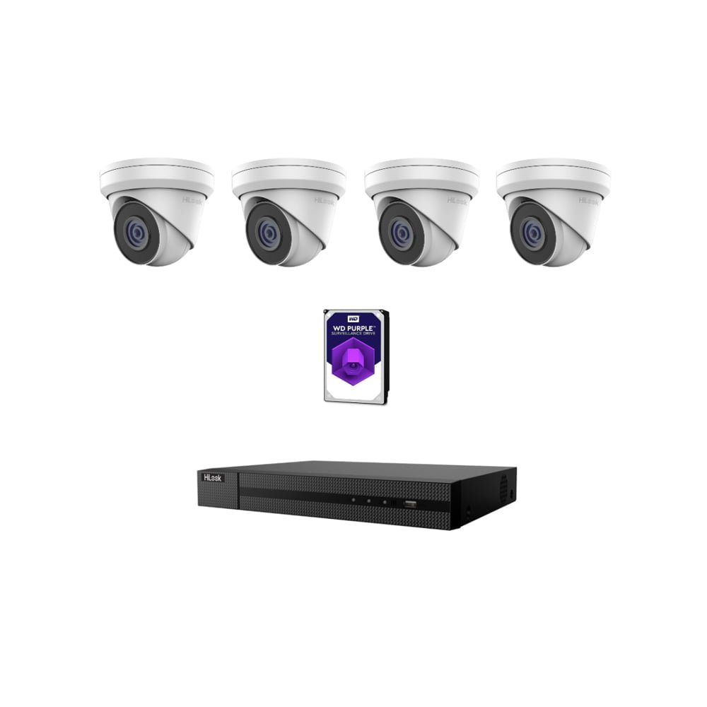 HiLook 4 Channel x 6MP PoE IP Camera kit with 2 year warranty Hi Look 4 Channel x 6MP POE IP Camera kit with 2 year warranty