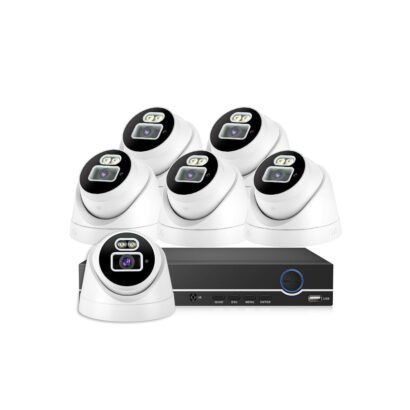 5MP Two Way Audio IP POE Camera System with 8CH NV