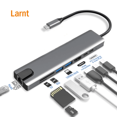 8 in 1 USB C - Type C Multiple port Adapter for Macbook