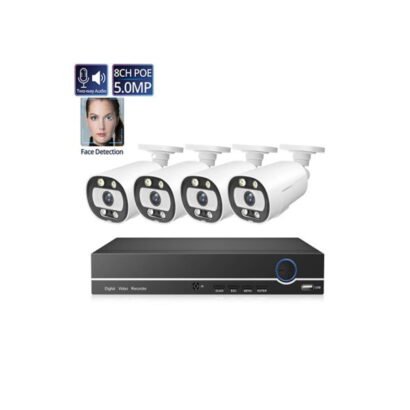 5MP Two Way Audio IP POE Camera System