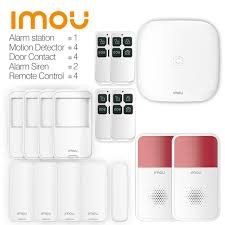 Dahua IMOU - Wireless Alarm System WIFI with PIR Motion Detector, Door Contact alarm, Siren, Remote control for Home Security
