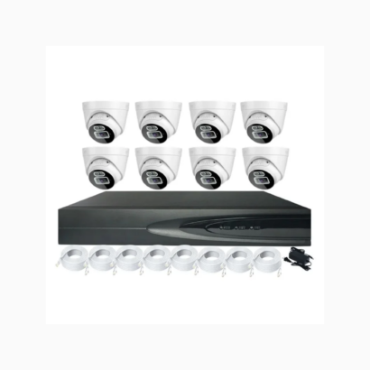Realtime Secure 8 Cameras with 8 Channel NVR recorder with 3TB Storage
