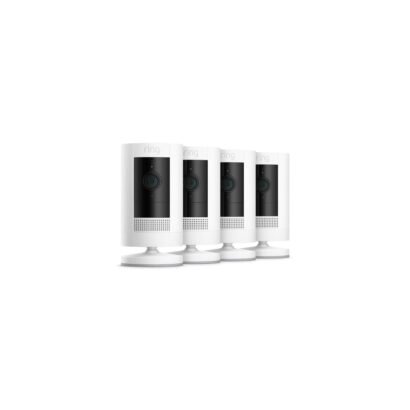 Ring Stick Up Cam Battery (3rd Gen) - White 4 Pack